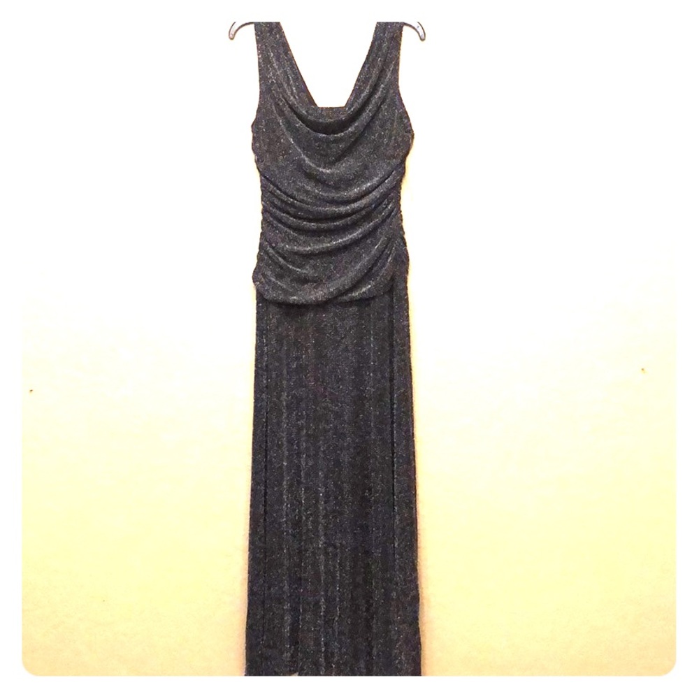 Silver/Black Gown